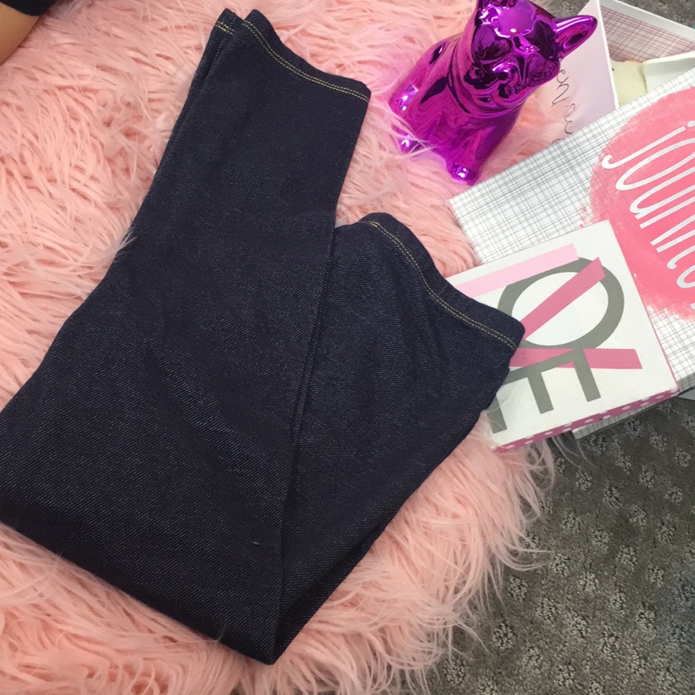 💎Girls Faux Jean Leggings SZ L 10/12